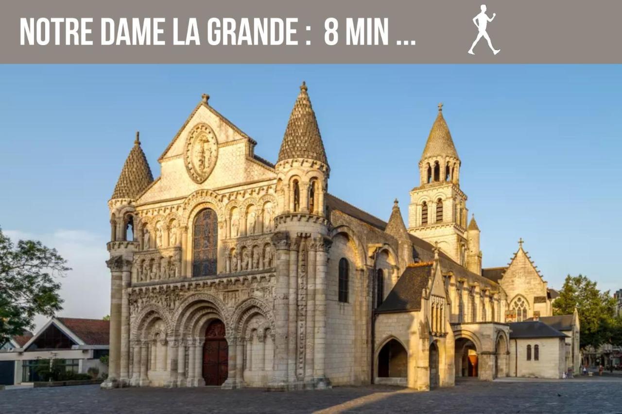 Chambres Poitiers Centre Ville - Salle De Bain, Refrigerateur, Tv Et Machine A Cafe Privatifs - Cuisine Commune - Terrasse - Hotel De Ville A 200M Bagian luar foto