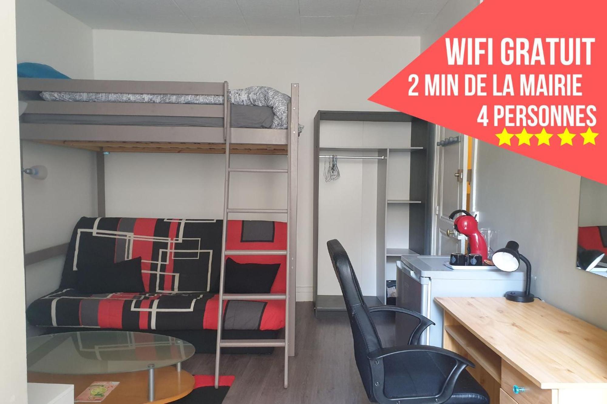 Chambres Poitiers Centre Ville - Salle De Bain, Refrigerateur, Tv Et Machine A Cafe Privatifs - Cuisine Commune - Terrasse - Hotel De Ville A 200M Ruang foto